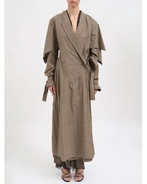 Yehuafan Asymmetric Cotton Trench - Natural