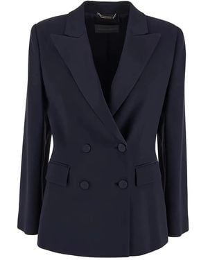Alberta Ferretti Enver Satin Blazer - Blue