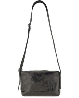 Uma Wang Leather Shoulder Bag - Black
