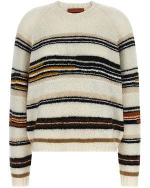 Missoni Stripes Intarsia Sweater - Gray