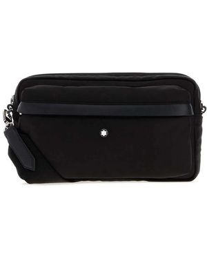 Montblanc Canvas Crossbody Bag - Black