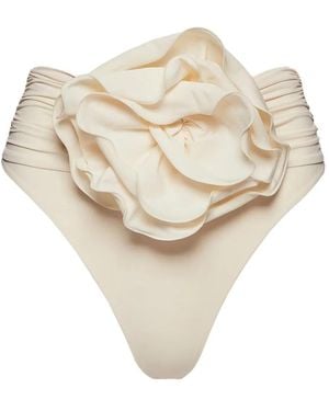 Magda Butrym High Waist Bikini Bottoms - Natural