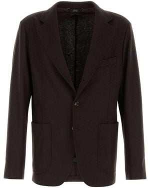 Brioni Jacket 3Butt - Black
