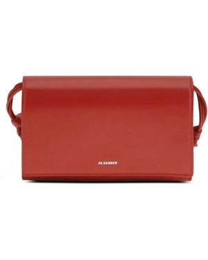 Jil Sander "Tangle" Crossbody Wallet - Red