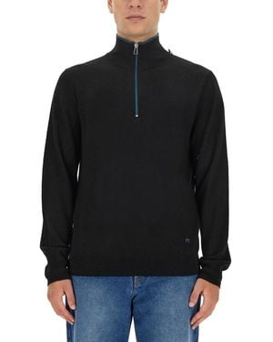 Paul Smith Jersey With Logo - Black