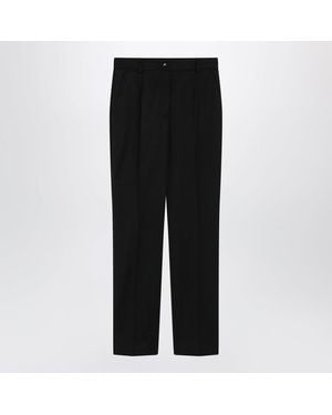 Dolce & Gabbana Dolce & Gabbana Wool Twill Pants - Black