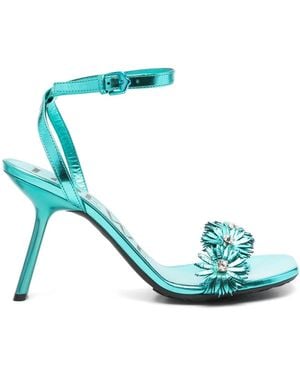 Loewe Petal Flower Sandals - Blue