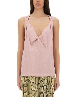 Dries Van Noten Jersey Top - Pink