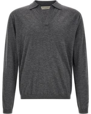 LARMERI STUDIO 'Touch' Polo Shirt - Grey