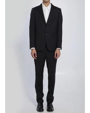 Tagliatore Napoli Single-Breasted Suit - Black