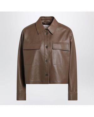 Weekend by Maxmara Nappa Leather Jacket - Brown