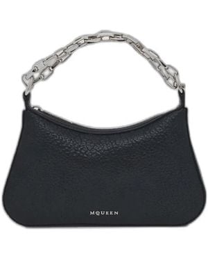 McQueen Calf Skin Handbags - Black