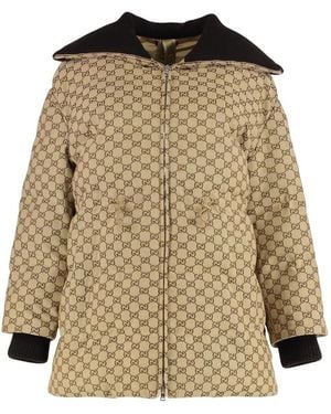 Gucci Quilted Down Jacket - Natural