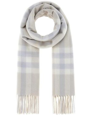 Burberry Giant Check Scarf - White