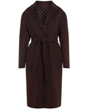 Gucci Reversible Wool And Silk Coat - Brown