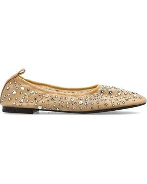 Tory Burch Sheer Nylon Flat Shoes - Black