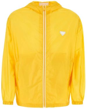 Prada Re-Nylon Windbreaker - Yellow