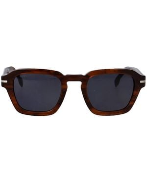 BOSS Horn Acetate Sunglasses - Blue
