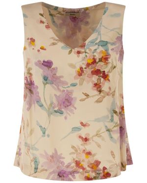 Herno Floral Print Top - Brown