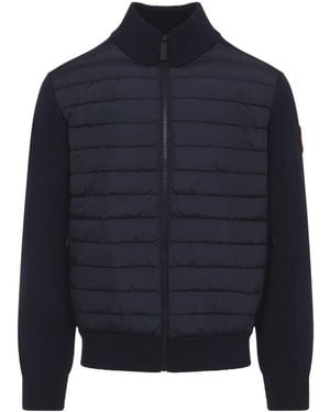 Canada Goose Nocturne Hybridge Knit Wool Jacket - Blue