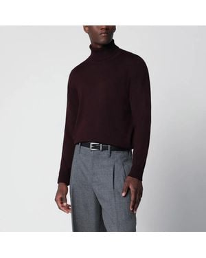 Drumohr Wool Turtleneck Sweater - Black