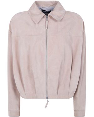 DR. HOPE Suede Bomber - Pink