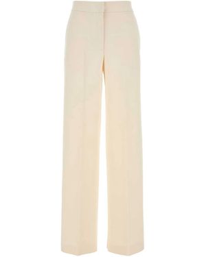 Max Mara Cotton Fleece Pants - Natural