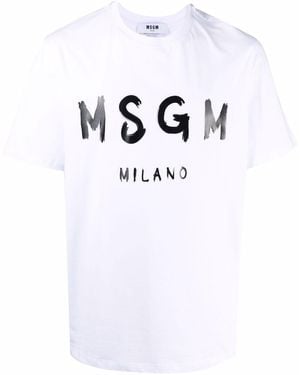 MSGM Logo T-Shirt - Blue