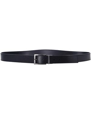 Emporio Armani Leather Belt - Blue
