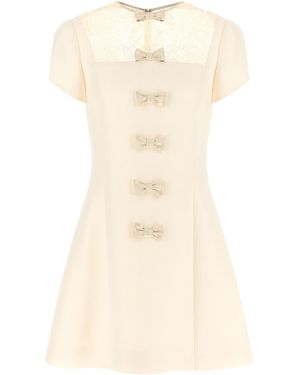 Valentino Garavani Virgin Wool Short Dress - Natural