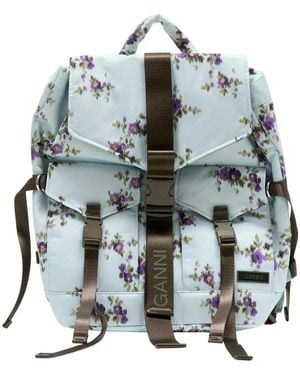 Ganni Re Tech Backpack - Green