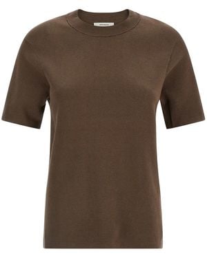 Entire studios Mercerized Cotton T-Shirt - Brown