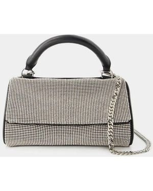 Kara Crush Satchel Bag - Gray