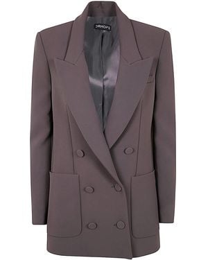 DR. HOPE Over Double Breasted Coat - Brown