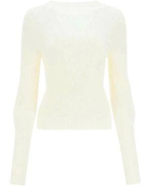 Low Classic 2-Way Knit Top - White