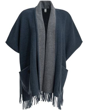 Ferragamo "Easy" Cape - Blue
