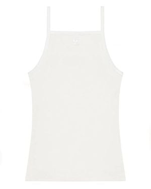 Courreges Courregès Tank Top A Contrasto - White