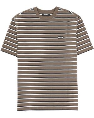 ROTATE BIRGER CHRISTENSEN Rotate Birger Christensen Striped Logo T-Shirt - Grey