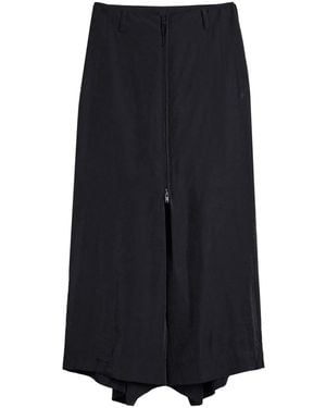 Y-3 3 Wide Pants With Zipper - Blue
