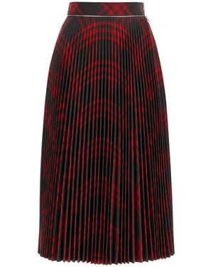 Burberry Embroidered Jersey Skirt