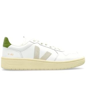 Veja V-82 Ii Grained Leather Sneakers - White