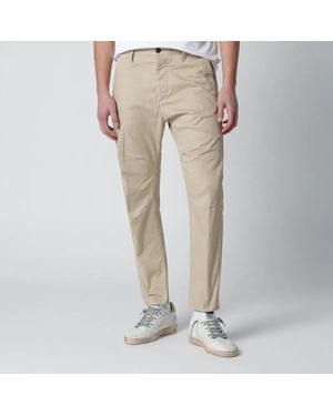 DSquared² Cotton-Blend Trousers - Natural