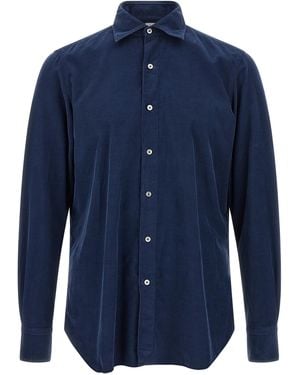 Finamore 1925 'Tokyo' Shirt - Blue