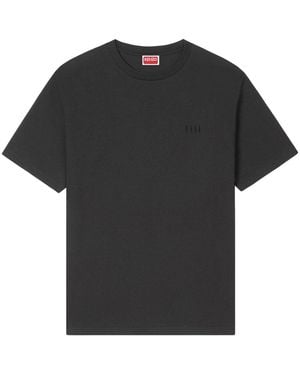 KENZO 'Boke Flower 2.0' Embroidered Oversized Cotton T-Shirt - Black