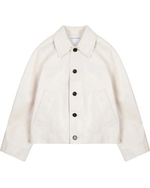 Bottega Veneta Leather Jacket - White
