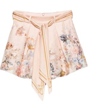 Zimmermann Valiant Printed Shorts - Pink
