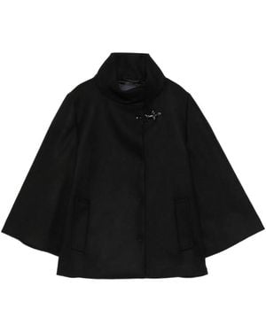 Fay Wool And Cashmere Cape - Black