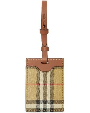 Burberry Equestrian Knight Leather Cardholder - Metallic