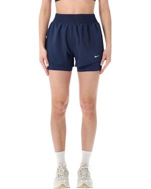 Nike High-Waist Running Shorts - Blue