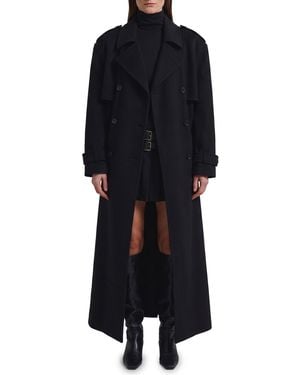 Frankie Shop Nikola Trench Coat - Black